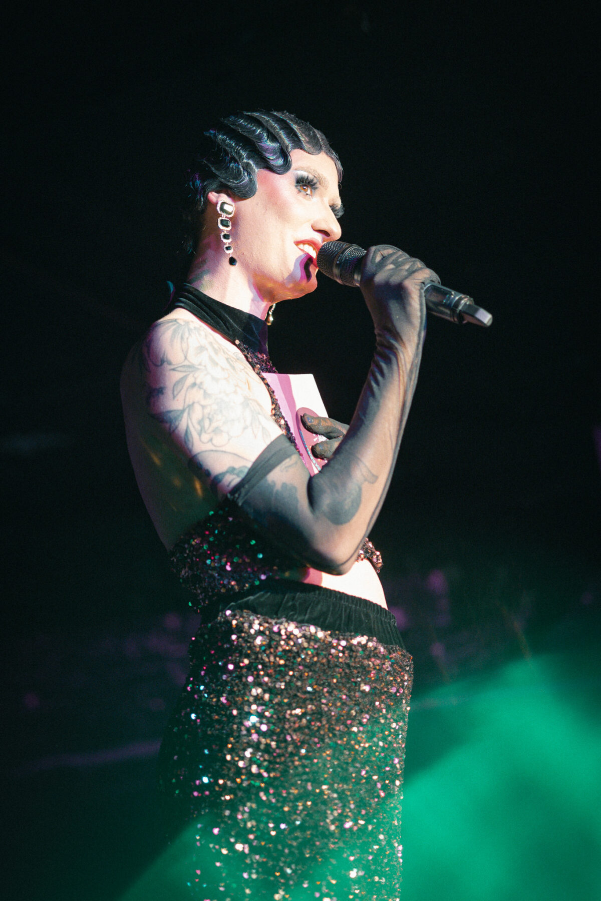 Pailletten Zweiteiler